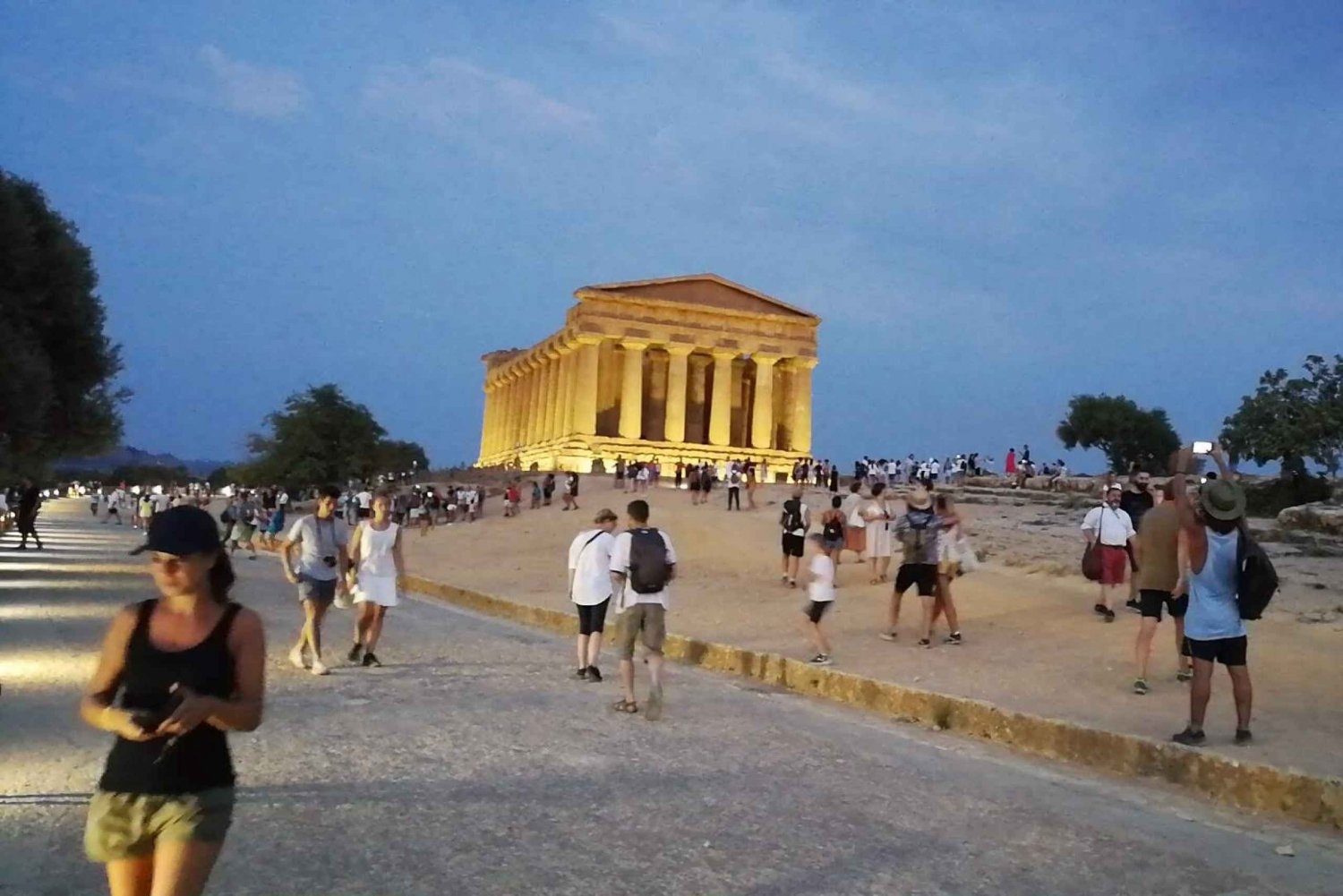 Agrigento: excursão noturna sem fila ao vale dos templos