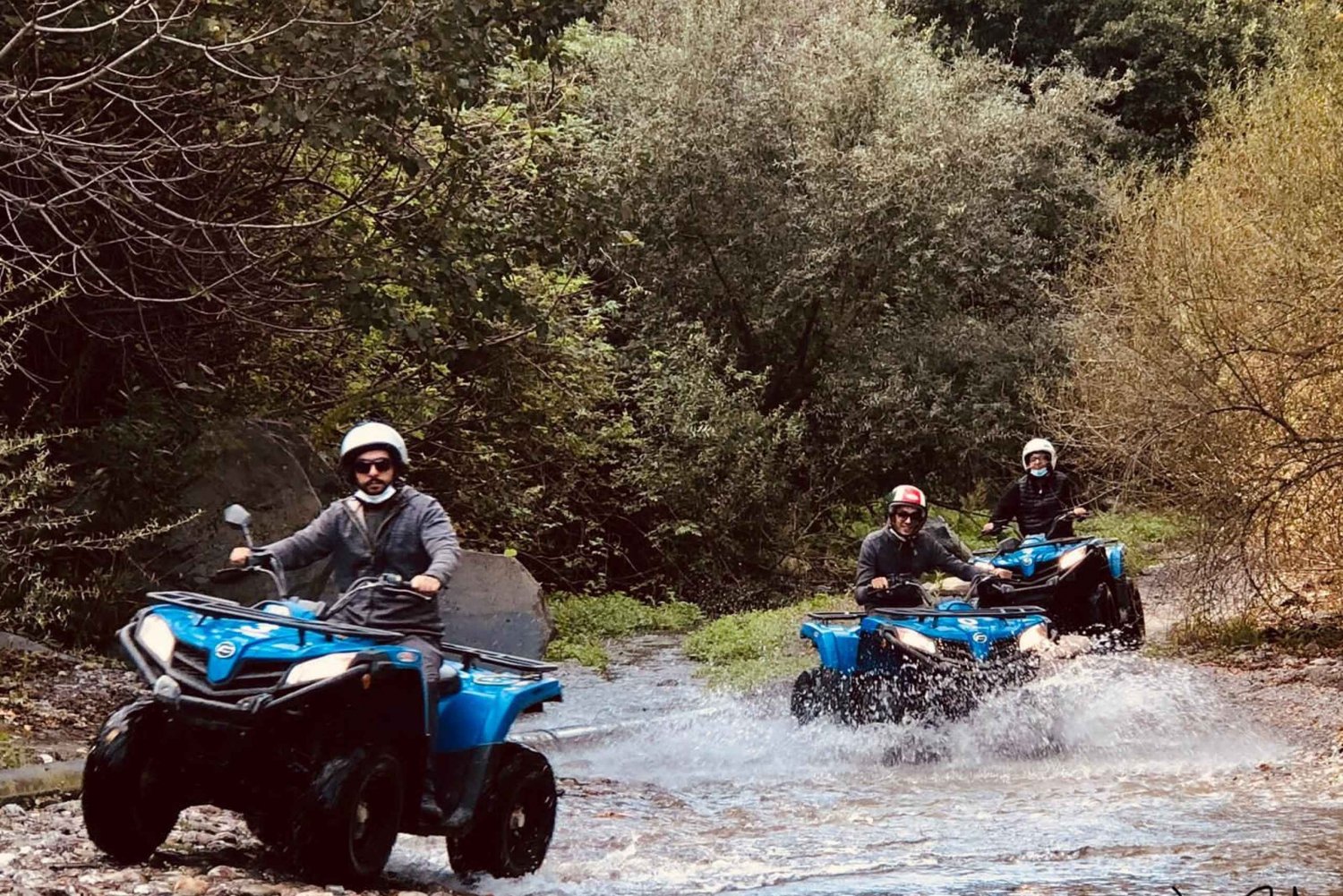 From Motta Camastra: Quad bike tour in Alcantara Valley and Mount Etna 5hours