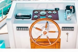 Bådture med Ocirne i bugten ved Naxos og Isola Bella