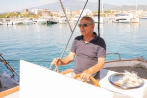 Bådture med Ocirne i bugten ved Naxos og Isola Bella