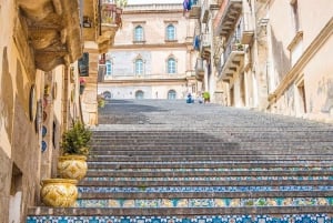 Bil/Minivan-tur från Syrakusa till Villa Romana del Casale och Caltagirone