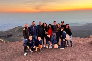 Catania: Etna Zonsondergang Tour met ophaal- en terugbrengservice