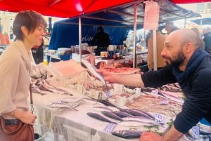 Catania: Visita al mercado y clase de cocina con el chef Riccardo
