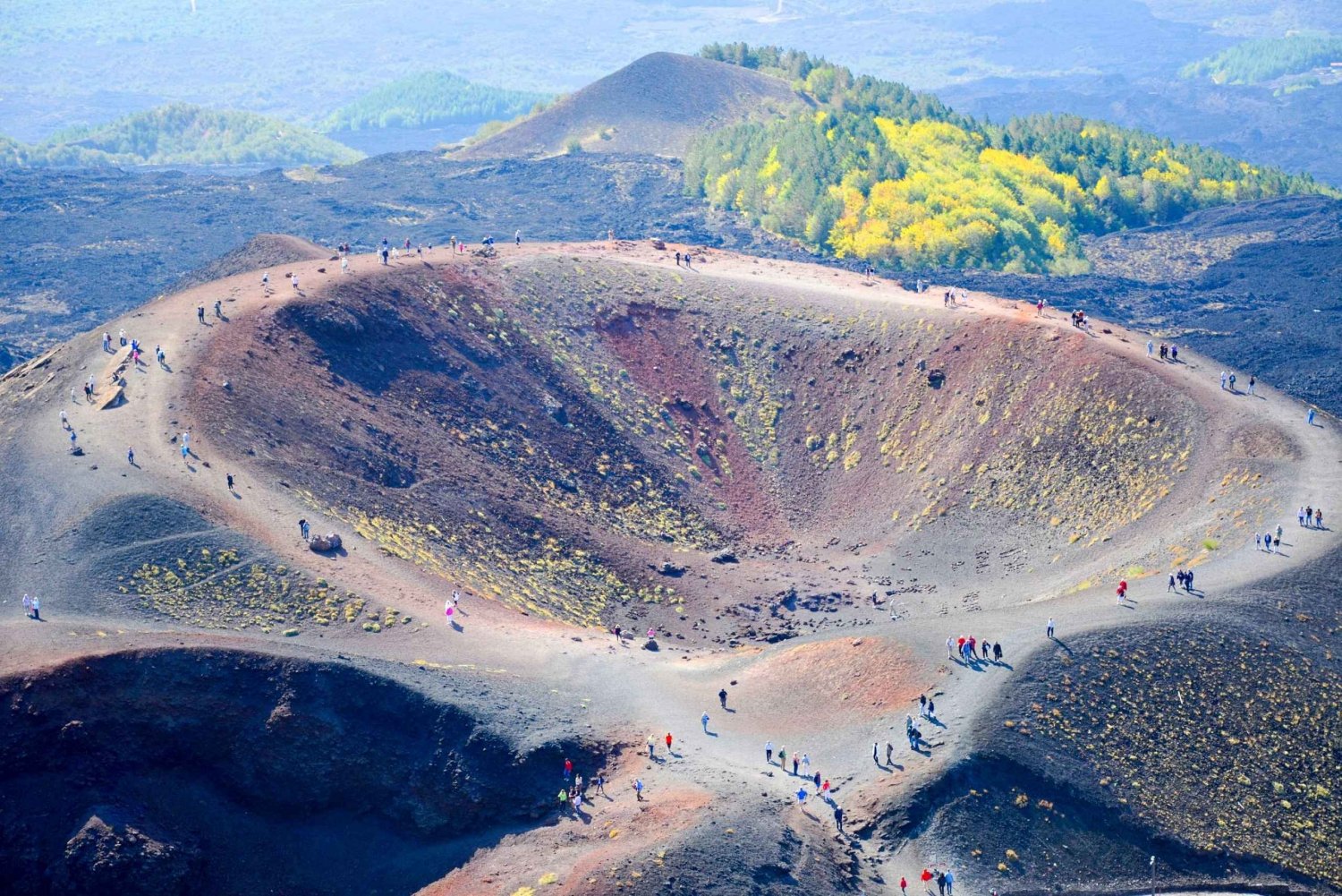 Catânia: excursão privada ao Monte Etna com degustação de comida e vinho