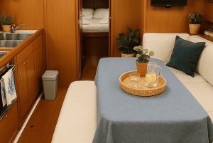 Katania: Rejs żaglówką z brunch i postojem na kąpiel (4 godz.)