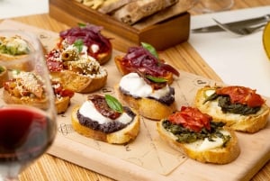 Catane : Dégustation de vins volcaniques dans un marché métropolitain