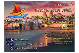 Cefalù: Boat ride with aperitif (private tour)