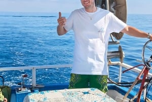Cefalù: boat trip with fishing, coastal tour, and lunch on board with the catch