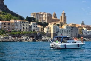Cefalù: Boottocht van kust tot kust met snorkelen en aperitief