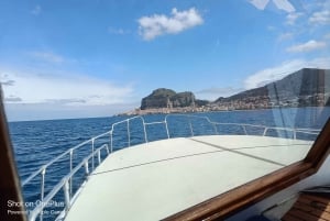 Cefalù: Mini Yacht with Snorkel Stops, Caves and Aperitif