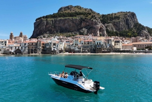 Cefalù: privéboottocht + snorkelen en aperitief (1-8 personen)