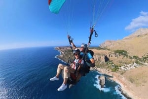 Cefalù: tandemflygning med skärmflygning och insta360-video