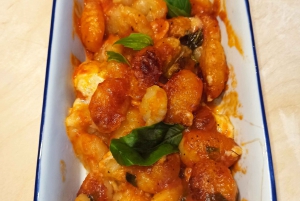 Cooking class we knead the dough with a Sicilian cook