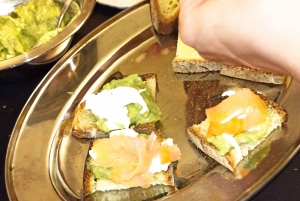 Cooking class we knead the dough with a Sicilian cook