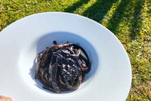 Cooking class we knead the dough with a Sicilian cook