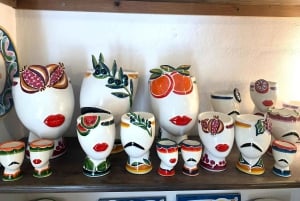 Créez et emportez chez vous votre céramique sicilienne en pierre de lave de l'Etna.