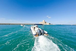 Egadi Islands Day Trip: A day on a rubber dinghy in Trapani, Favignana, and Levanzo