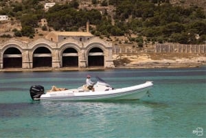 Ägadische Inseln Tour/Schlauchbootverleih von Marsala nach Favignana Levanzo Marettimo