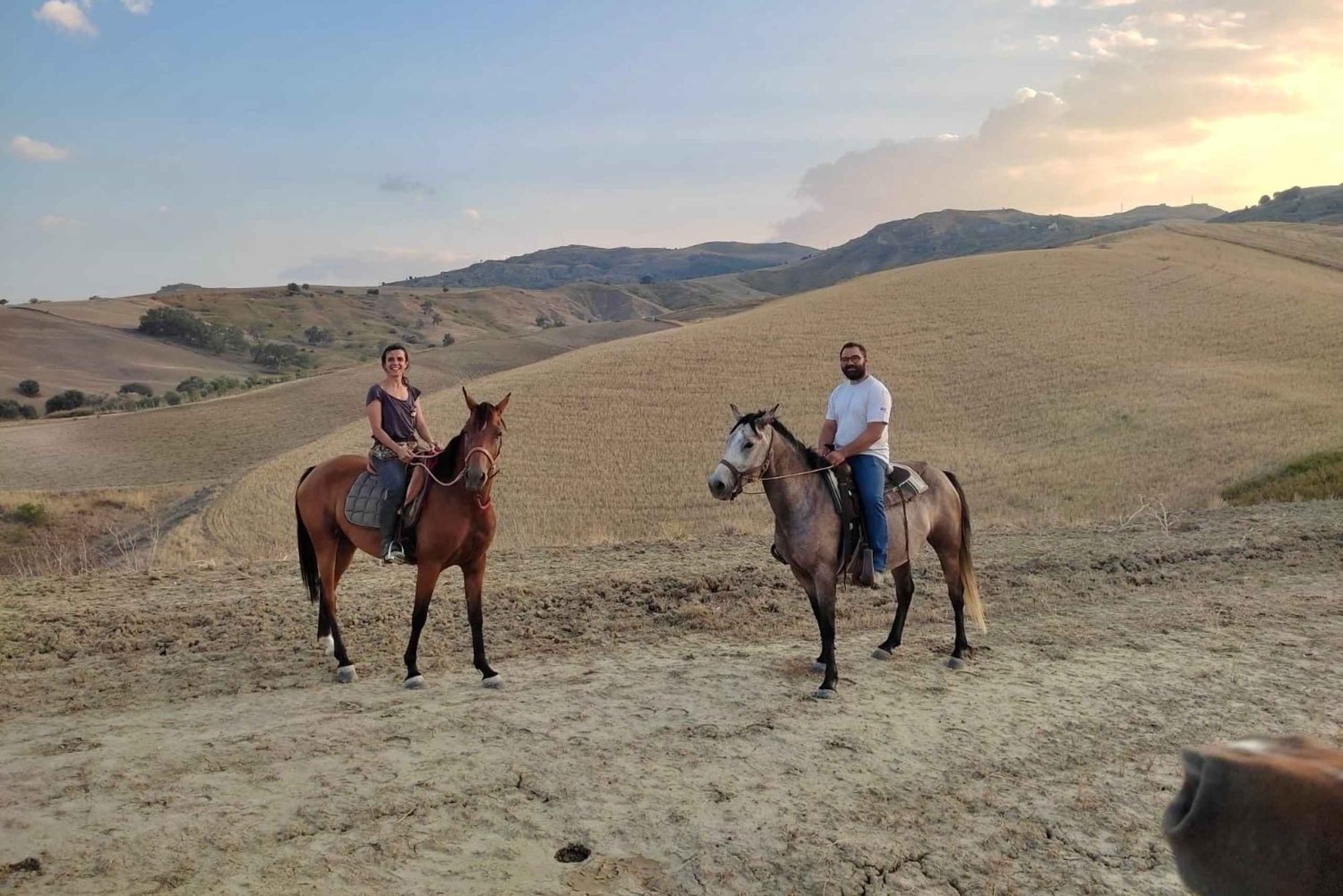 Enna : excursion à cheval avec apéritif et vues panoramiques