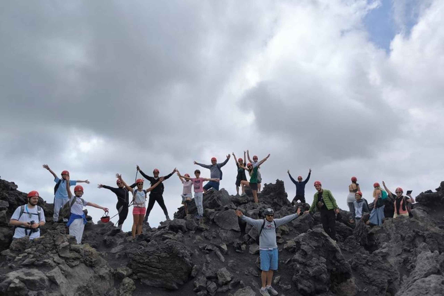 Etna trekking at 3000 meters with cable car, guide, and bookable taxi service