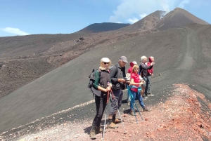 Etna trekking at 3000 meters with cable car, guide, and bookable taxi service