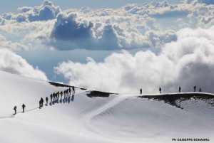 Etna trekking at 3000 meters with cable car, guide, and bookable taxi service