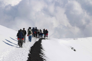 Etna trekking at 3000 meters with cable car, guide, and bookable taxi service