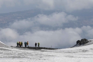 Etna trekking at 3000 meters with cable car, guide, and bookable taxi service