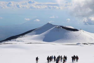 Etna trekking at 3000 meters with cable car, guide, and bookable taxi service