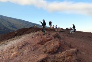 Experiência do vinho Etna ao pôr do sol
