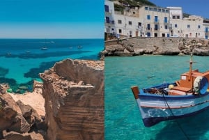 Favignana and Levanzo excursion by dinghy from Marsala