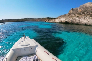 Favignana et l'île de Levanzo : Baignade, plongée en apnée et déjeuner
