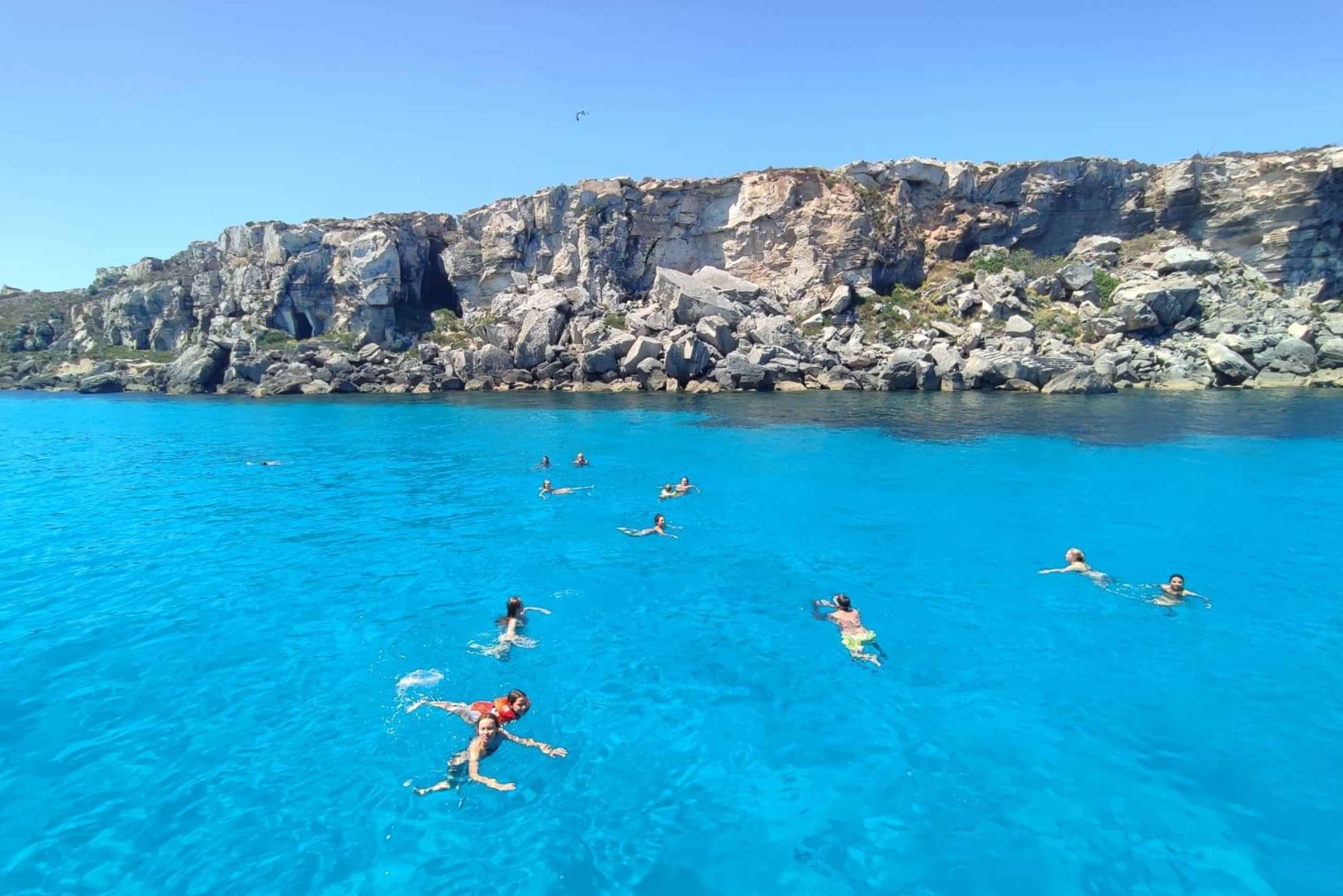 Favignana et Levanzo : excursion partagée Yacht Shalimar IV