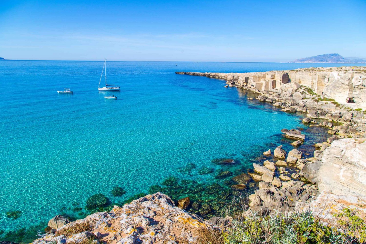 Da Castellammare: Crociera in barca a Favignana e Levanzo