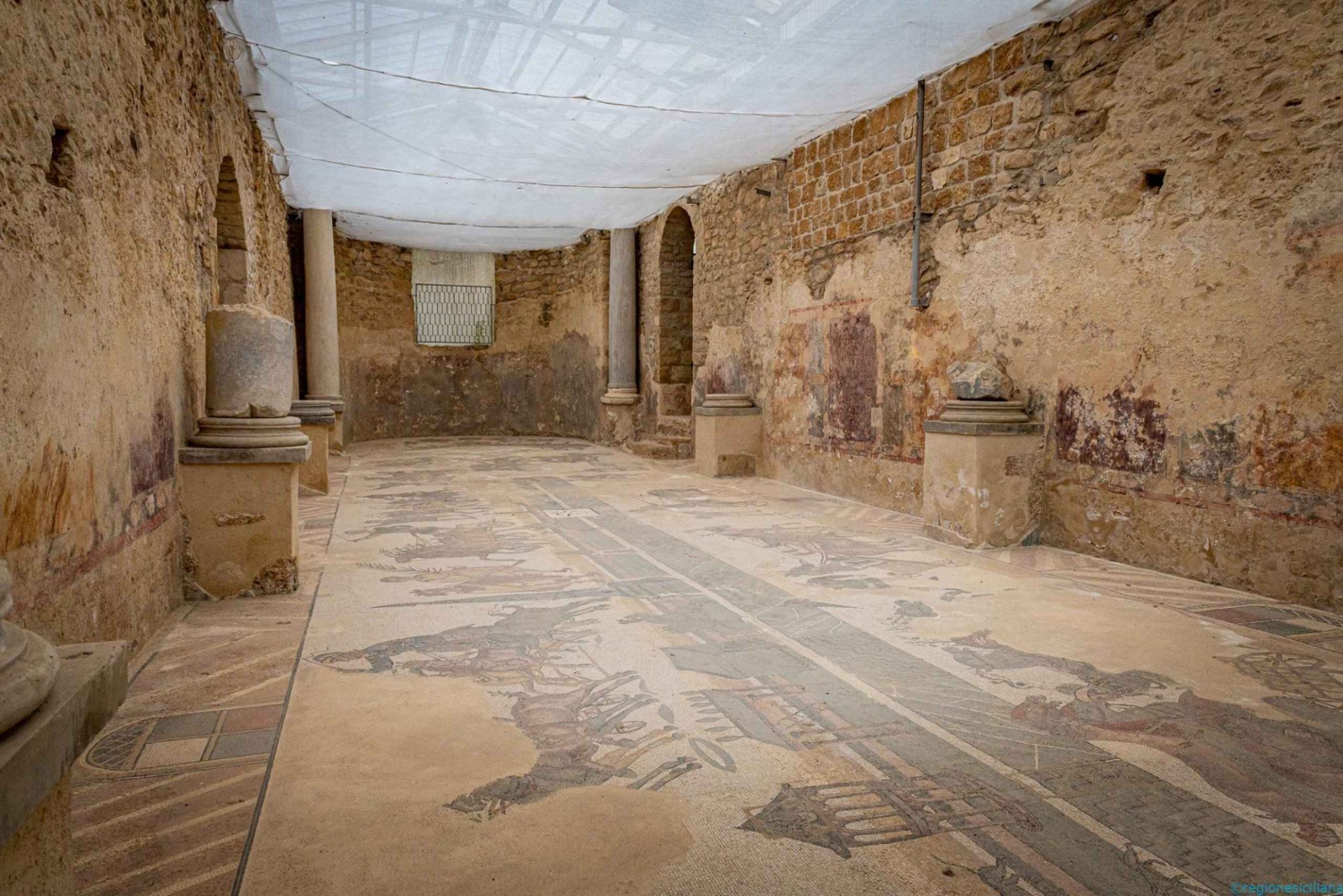 カターニア発：アグリジェント-ピアッツァ・アルメリーナ音声ガイド付きツアー