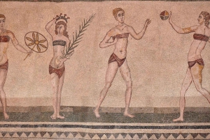 From Catania: Caltagirone & Piazza Armerina Tour with Lunch