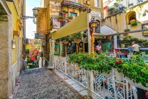 From Catania: Etna, Taormina, Isola Bella audio-guided tour