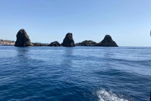 From Catania: Sailboat Tour with Snorkeling and Aperitif