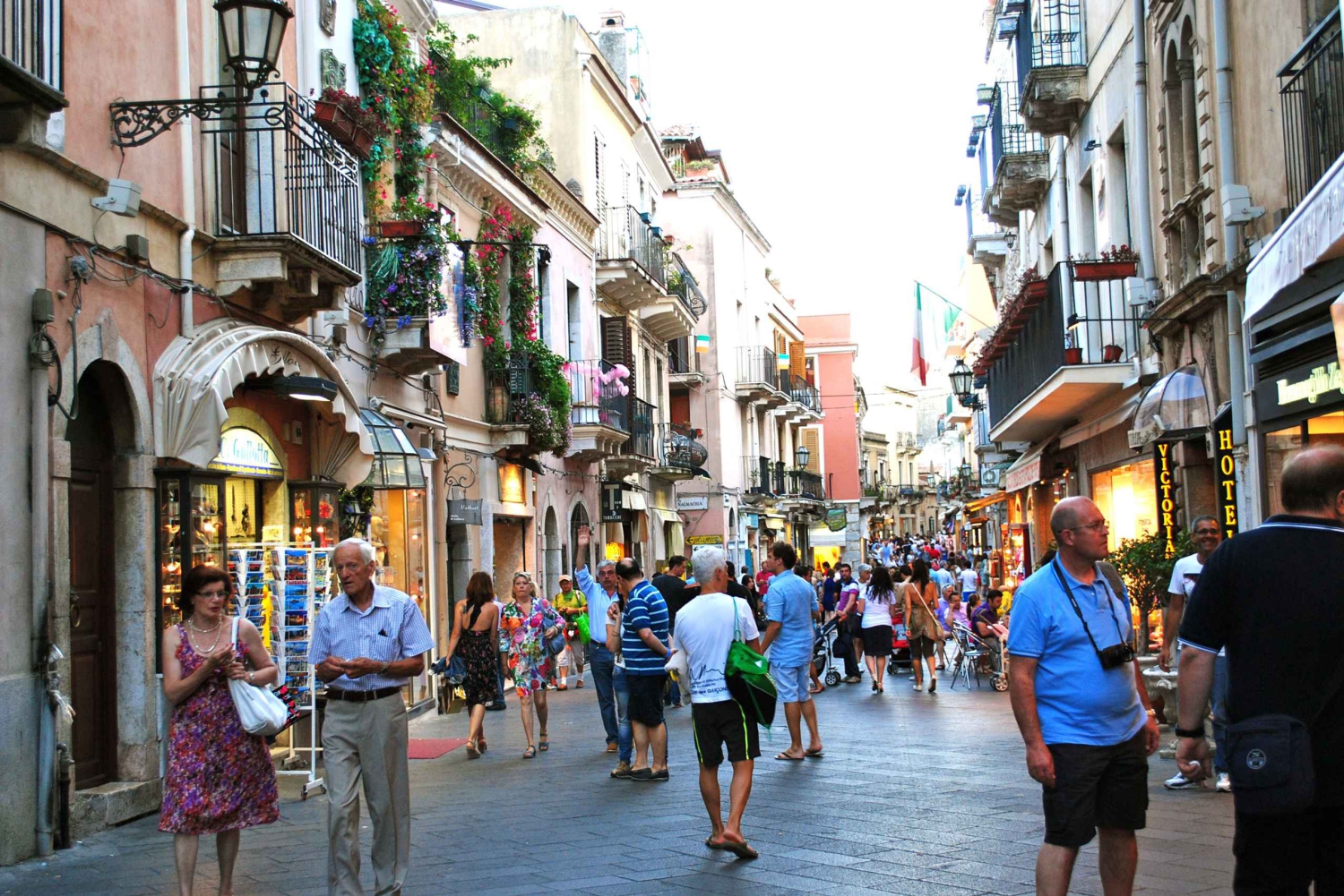 Fra Catania: Dagsudflugt til Taormina, Isola Bella og Castelmola