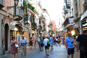 Fra Catania: Dagsudflugt til Taormina, Isola Bella og Castelmola