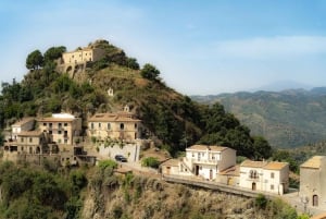 Från Catania: Taormina, Savoca, & Castelmola Tour w / Brunch