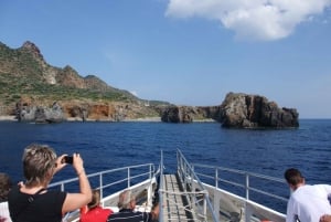From Cefalù: Filicudi Lipari and Vulcano Tour with Boat Trip