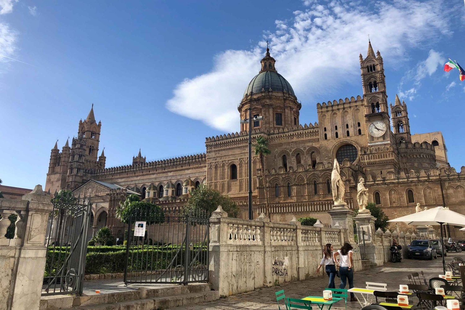 Au départ de Cefalù : visite guidée à pied de Palerme avec dégustation de cuisine de rue