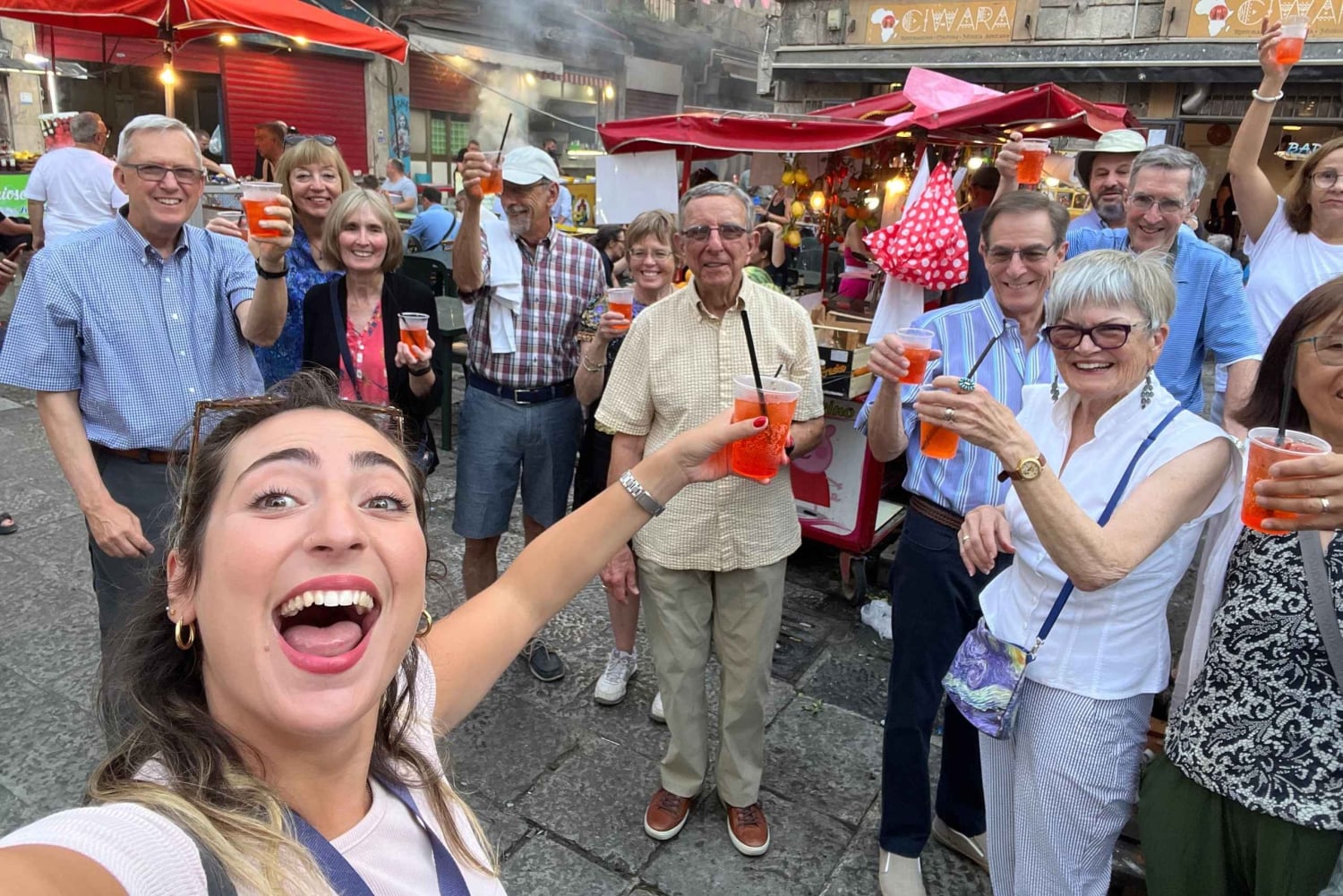 From Cefalù: Palermo Guided Walking Tour with Street Food