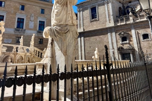 Z Cefalù: wycieczka piesza z przewodnikiem po Palermo z degustacją ulicznego jedzenia