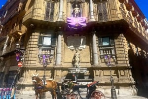 From Cefalù: Palermo Guided Walking Tour with Street Food