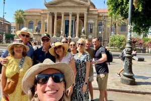 From Cefalù: Palermo Guided Walking Tour with Street Food