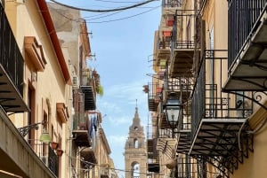 From Cefalù: Palermo Guided Walking Tour with Street Food