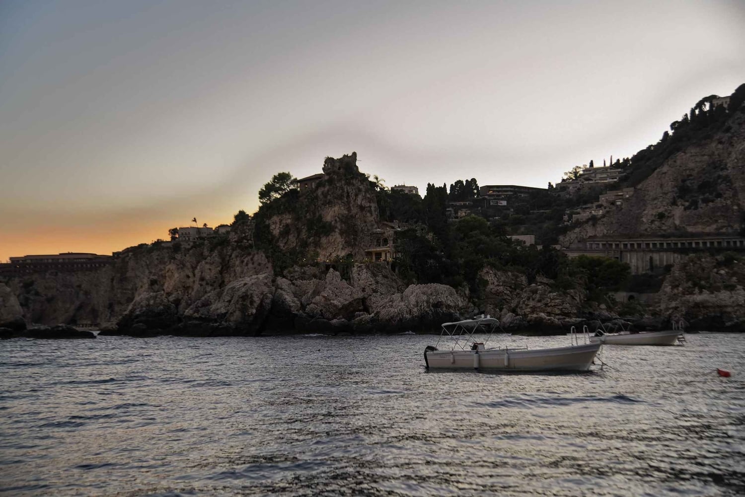 From Isola Bella Beach - Sunrise Boat Tour with Breakfast