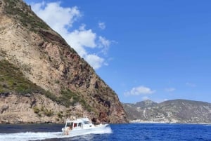 From Lipari: Alicudi & Filicudi boat tour (8 hours) SMALL GROUP